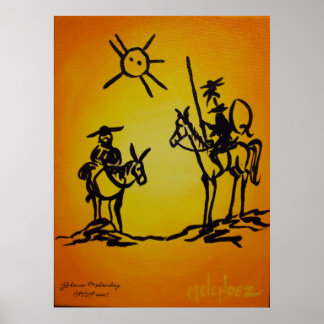 Poster Picaso's Don Quixote