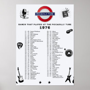 Poster Piccadilly Tube