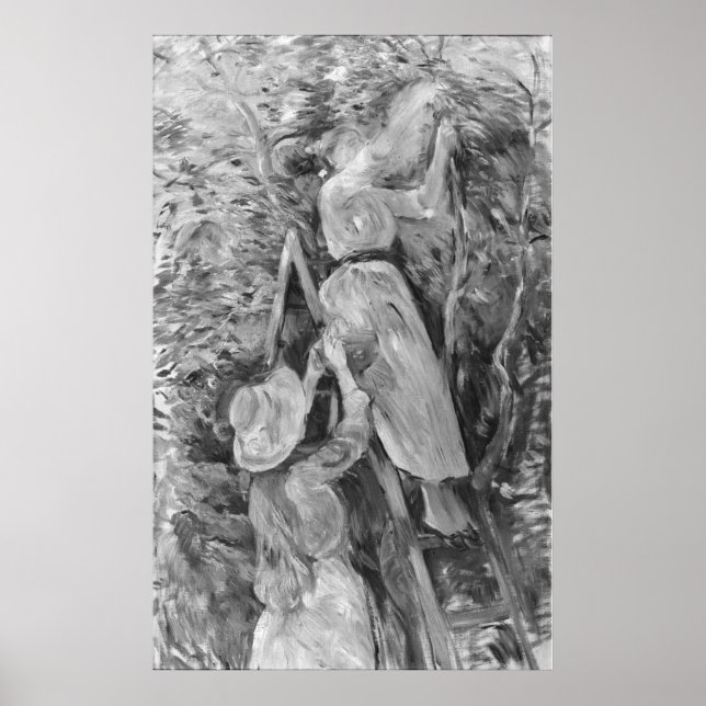 Pôster Picking cherries, 1891 (Frente)