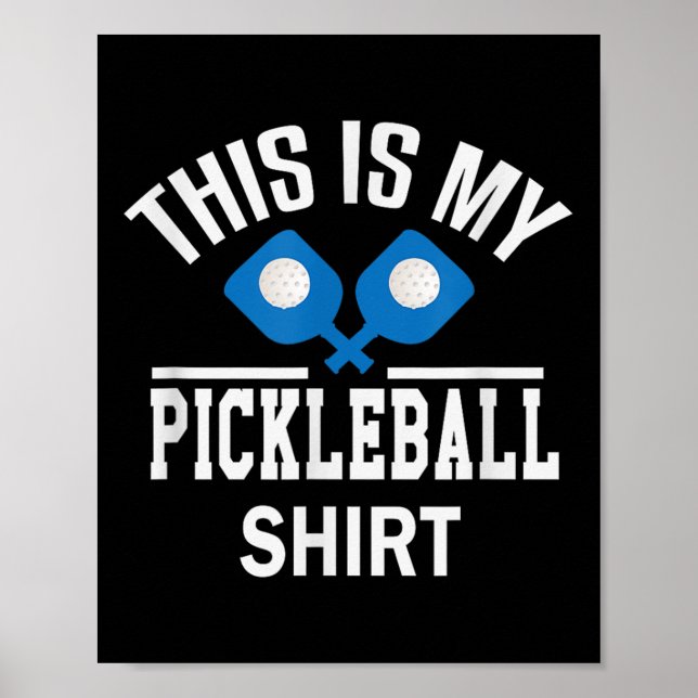 Poster Pickleball - Dinker Badminton Tênis Presente de Pi (Frente)
