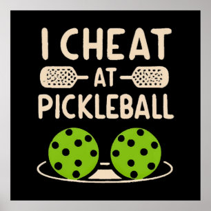 Poster Pickleball Engraçado