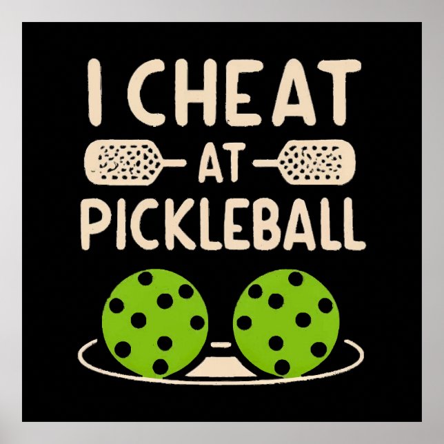 Poster Pickleball Engraçado (Frente)
