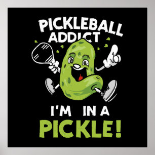 Poster Pickleball-Engraçado