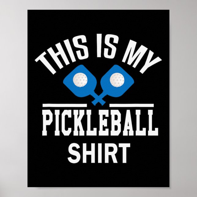 Poster Pickleball - Gi De Pickleball De Tênis De Badminto (Frente)