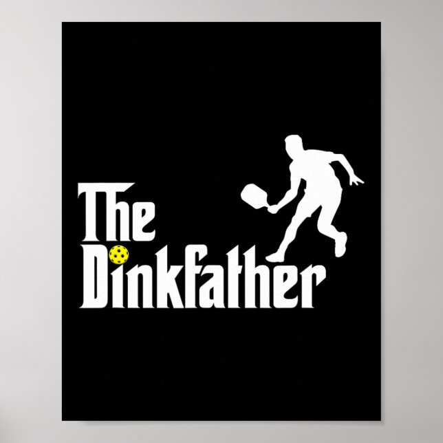 Poster Pickleball Pai Pickleball Engraçado Pickleball (Frente)