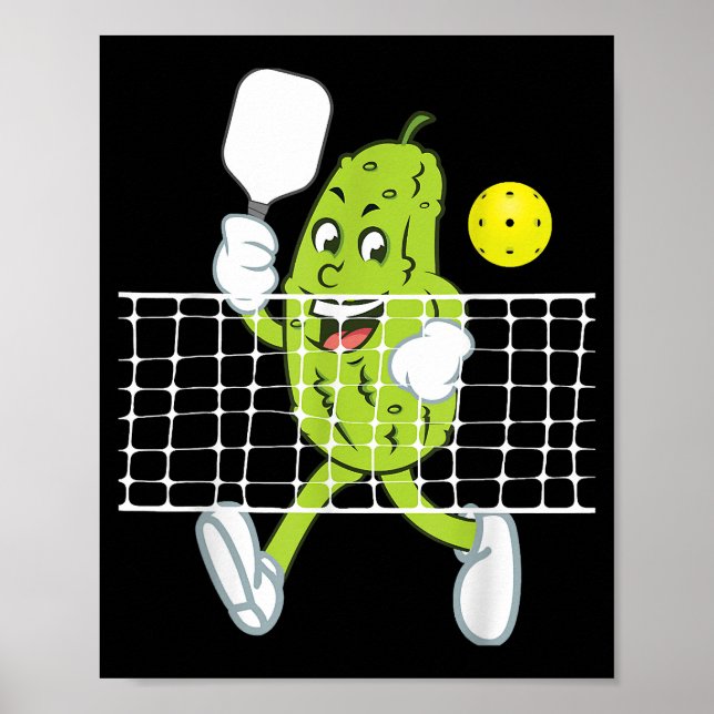 Poster Pickleball - Pickleball Engraçado (Frente)