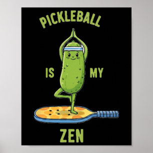 Poster Picklell É Meu Zen Camiseta Divertida de Jogador d