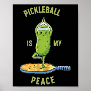 Poster Picklell É Minha Paz Camiseta Engraçada Pickle Yog