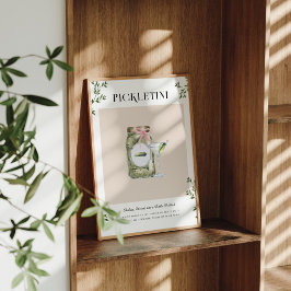 Poster Pickletini | Bebida Signature da Despedida de Solt