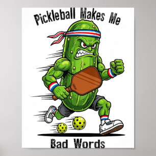 Poster Picles engraçados fazem dizer palavras ruins pickl