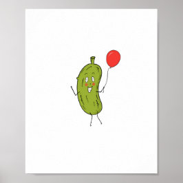 Poster Picles verdes cortados