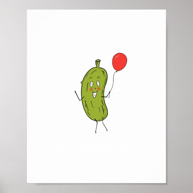 Poster Picles verdes cortados (Frente)