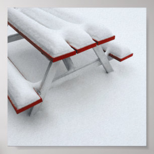 Poster picnic de neve
