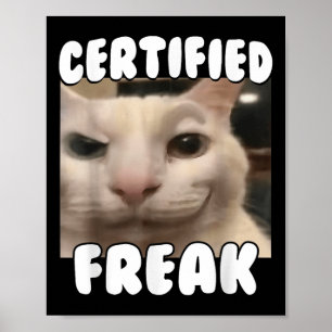 Poster Pico branco de Bobo amaldiçoado e doido certificad