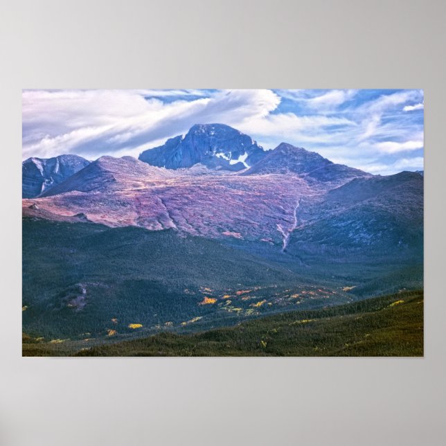 Poster Pico Longs, Parque Nacional das Montanhas Rochosas (Frente)
