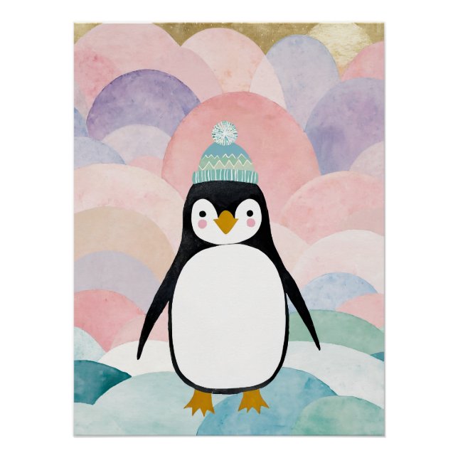 Pôster Pico Pastel Penguin (Frente)