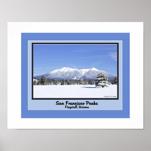 Pôster Picos de San Francisco na Neve (Frente)