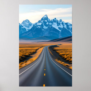 Poster Picos Distantes das Montanhas