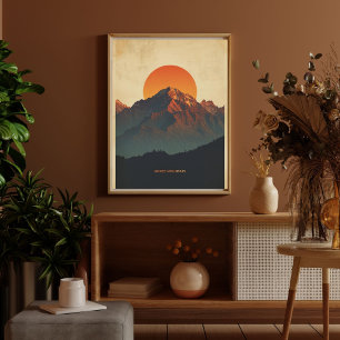 Poster Picos dos Andes – Viagem Retro pela América do Sul