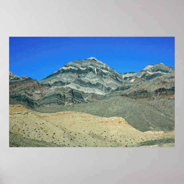 Poster Picos em Camadas do Deserto de Mojave (Frente)