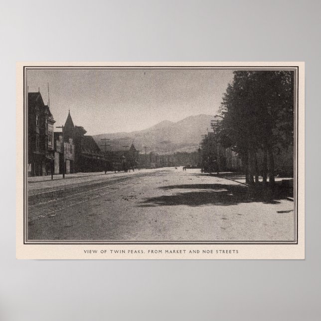 Poster Picos gêmeos das ruas Mercado e Noe (Frente)