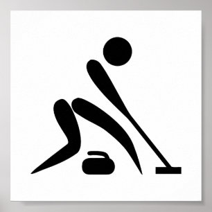 Poster Pictograma de Curling