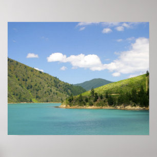 Pôster Picton, Nova Zelândia. O gateway entre Norte