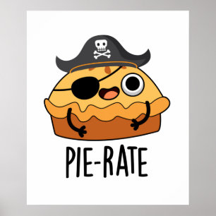 Poster Pie Pie Pun Engraçado Pirata