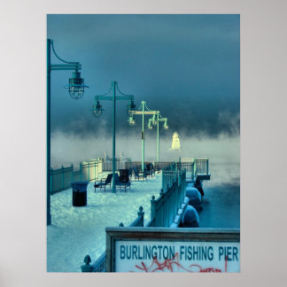 Poster Pier de Pesca Burlington Vermont
