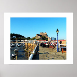 Poster Pier e Castle em Gorey Jersey