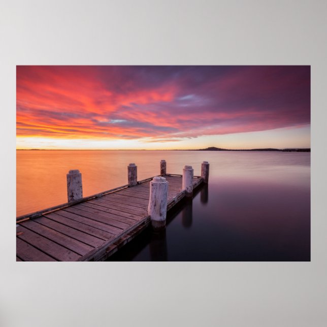 Poster Pier no lago Illawarra (Frente)