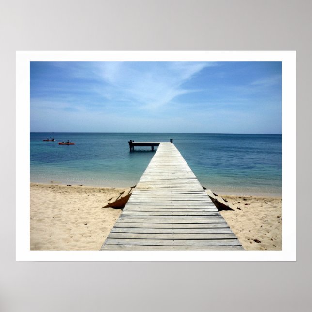 Poster píer roatán (Frente)