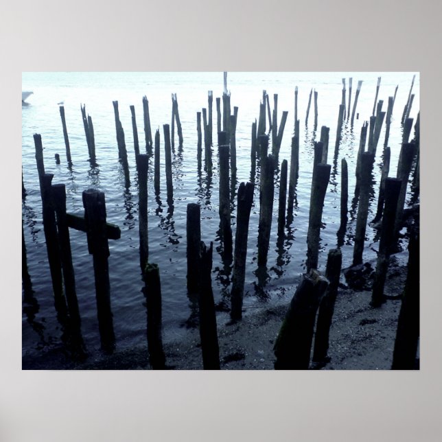 Poster Pier Waterfront da Fronteira Norte de Boston (Frente)