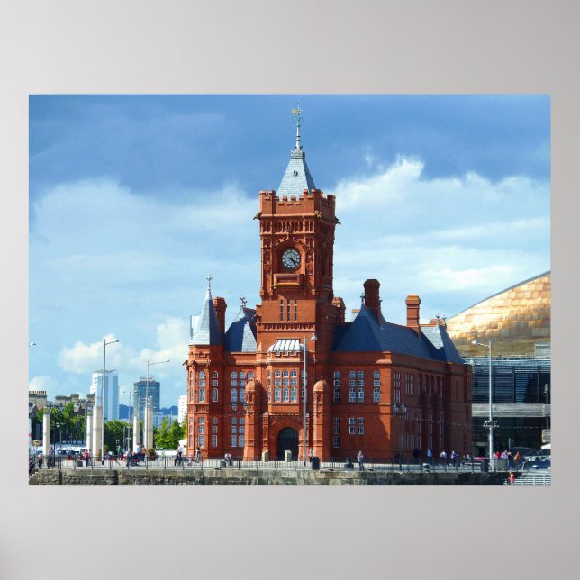 Poster Pierhead Building, Cardiff, Wales, UK (Frente)