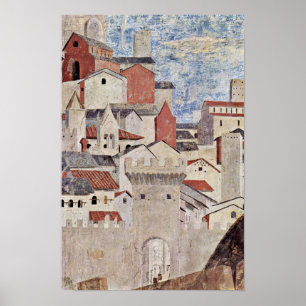Poster Piero della Francesca - cena arquitectónica