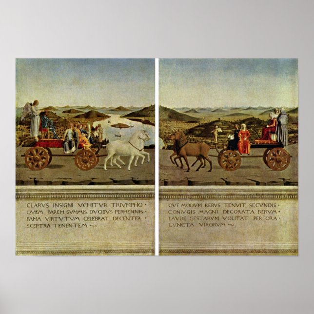 Pôster Piero della Francesca - Triunfo do Duque (Frente)