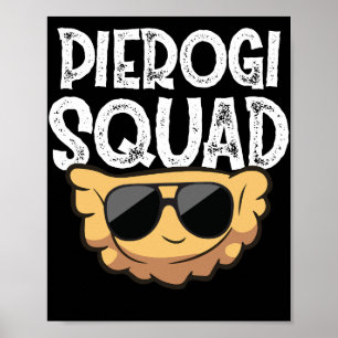 Poster Pierogi Squad Polonês Comida Funny