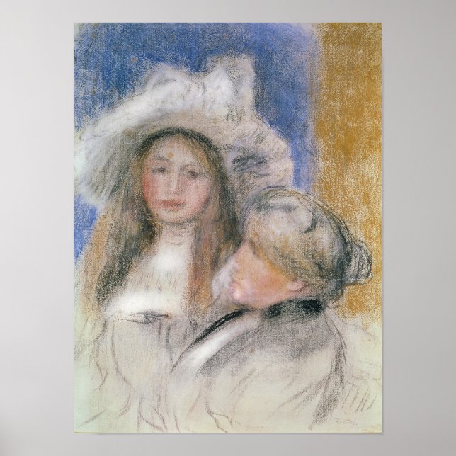Pôster Pierre A Renoir | Berthe Morisot e a sua filha (Frente)