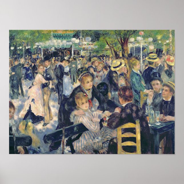 Poster Pierre A Renoir | Bola no Moulin de la Galette (Frente)