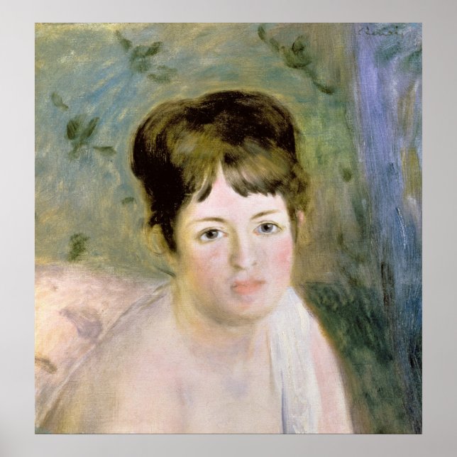 Pôster Pierre A Renoir | Cabeça de mulher (Frente)