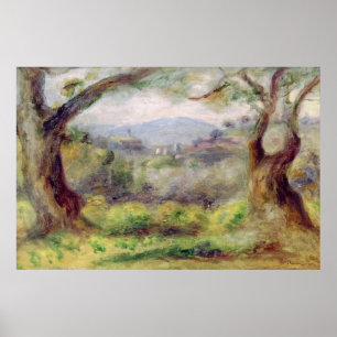 Pôster Pierre A Renoir   Paisagem em Les Collettes