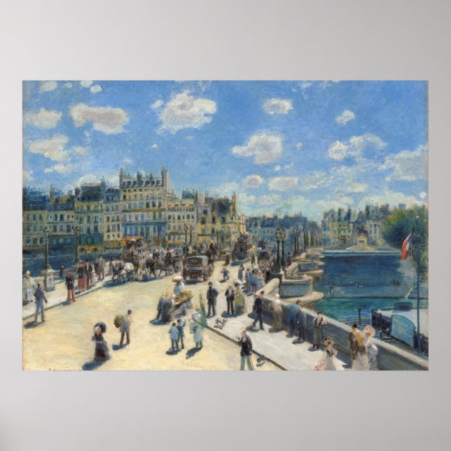 Poster Pierre A Renoir | Pont Neuf, Paris (Frente)