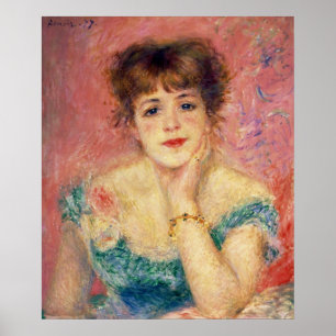 Poster Pierre A Renoir   Retrato de Jeanne Samary