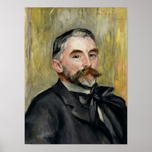 Pôster Pierre A Renoir Retrato de Stephane Mallarme