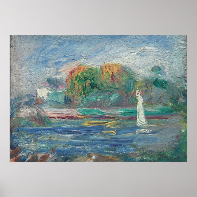Pôster Pierre A Renoir | Rio Azul (Frente)