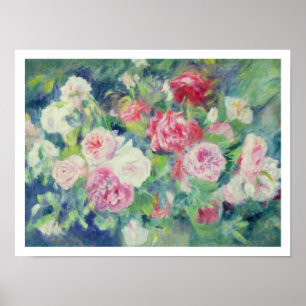 Poster Pierre A Renoir Roses 2