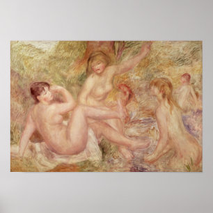Poster Pierre A Renoir   Study for the Large Bathers