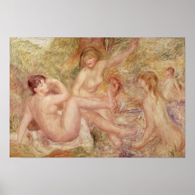 Poster Pierre A Renoir | Study for the Large Bathers (Frente)