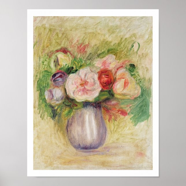Poster Pierre A Renoir | Vaso de flores (Frente)