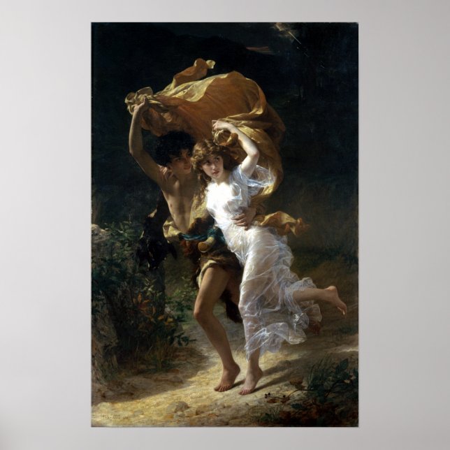 Poster Pierre-Auguste Cot A Tempestade (Frente)
